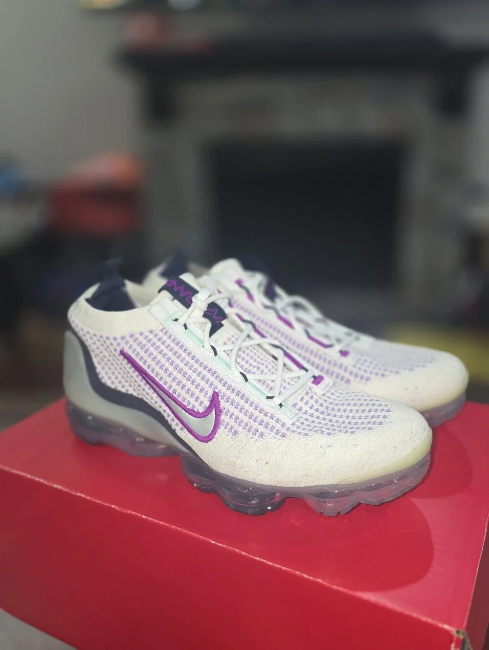 Nike Air VaporMax 2021 FK Violet Frost Midnight Navy Sneakers
